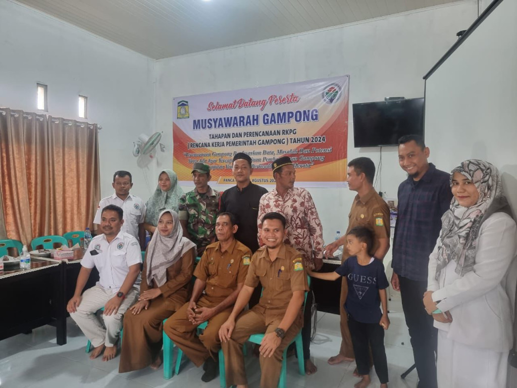 Musyawarah Gampong tentang tahapan dan perencanaan RKPG Tahun 2024